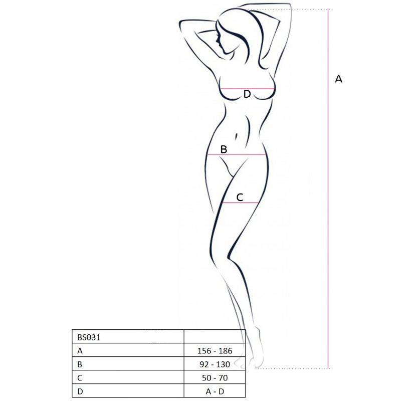 PASSION - BODYSTOCKING MULHER BS031 VERMELHO TAMANHO ÚNICO - Sex Shop Sexy