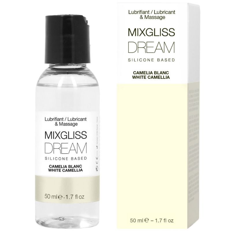 MIXGLISS - DREAM LUBRIFICANTE DE SILICONE CAMÉLIA BRANCA 50 ML - Sex Shop Sexy