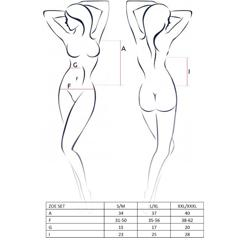 PASIÓN - CONJUNTO MUJER ZOE TAMANHO S/M