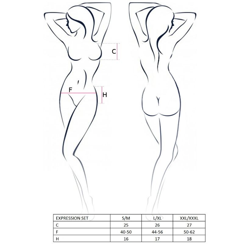 PASIÓN - CONJUNTO EXPRESSO MUJER TAMANHO S/M FETICHE