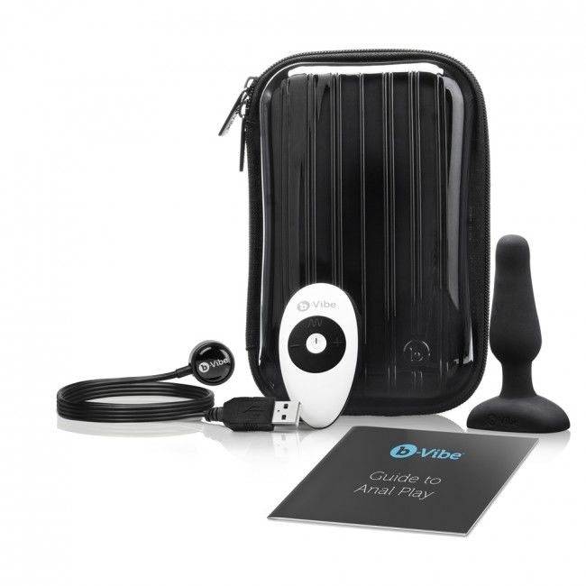 B-VIBE - PLUG ANAL DE CONTROLE REMOTO NOVICE PRETO - Sex Shop Sexy