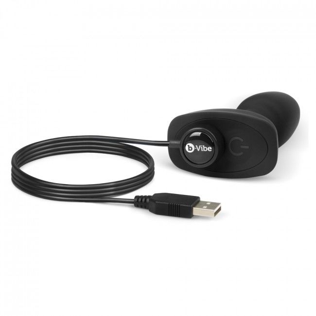 B-VIBE - PLUG ANAL RIMMING COM CONTROLO REMOTO PETITE PRETO - Sex Shop Sexy