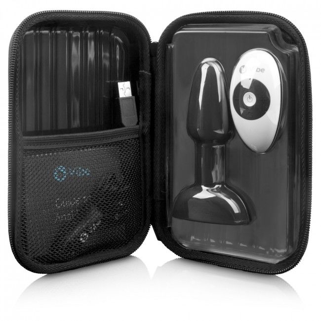 B-VIBE - PLUG ANAL RIMMING COM CONTROLO REMOTO PETITE PRETO - Sex Shop Sexy