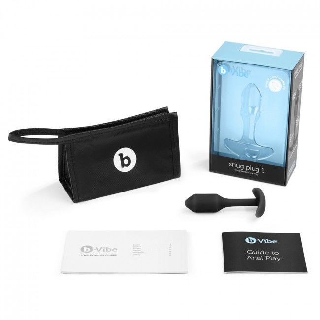 B-VIBE - PLUG SNUG 1 PRETO - Sex Shop Sexy