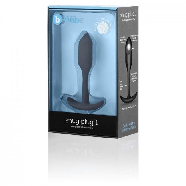 B-VIBE - PLUG SNUG 1 PRETO - Sex Shop Sexy