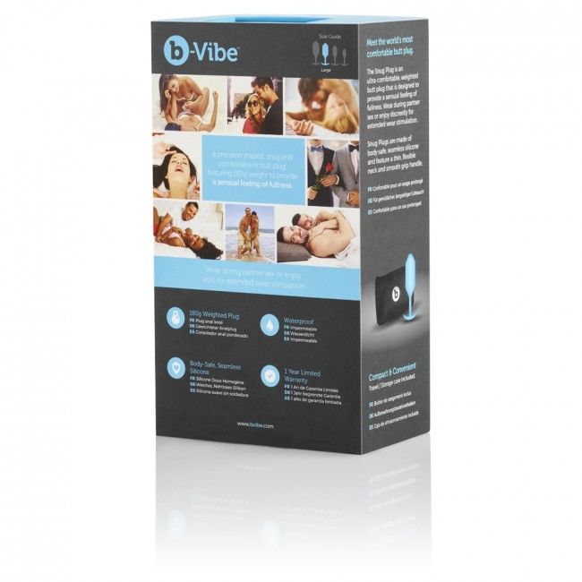B-VIBE - SNUG PLUG ANAL 3 AZUL CELESTE - Sex Shop Sexy