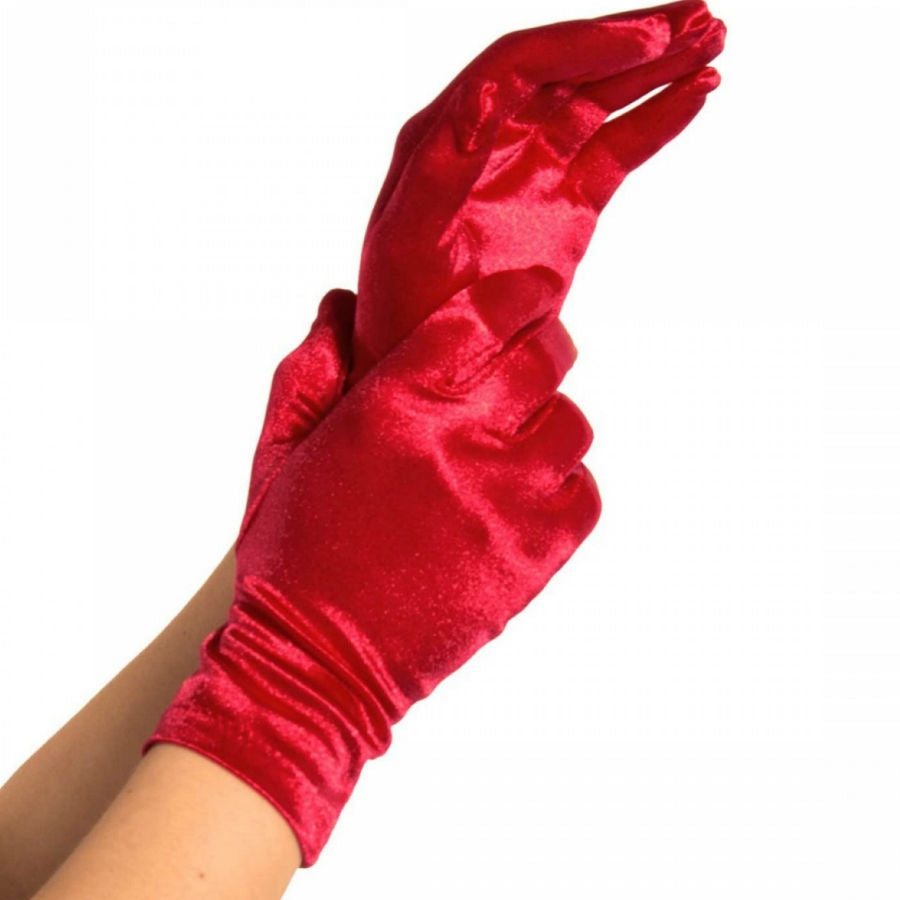 LEG AVENUE - LUVAS DE CETIM VERMELHO - Sex Shop Sexy