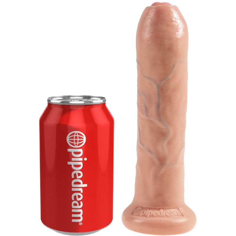 KING COCK - DILDO REALISTA UNCUT NATURAL 21 CM - Sex Shop Sexy