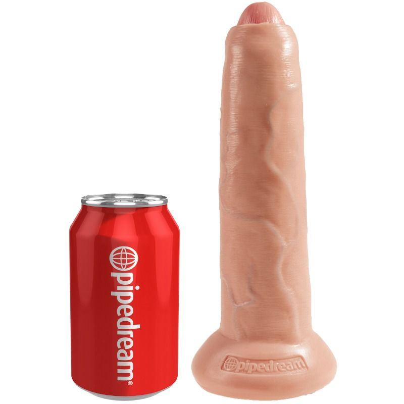 KING COCK - DILDO REALISTA UNCUT NATURAL 23 CM - Sex Shop Sexy