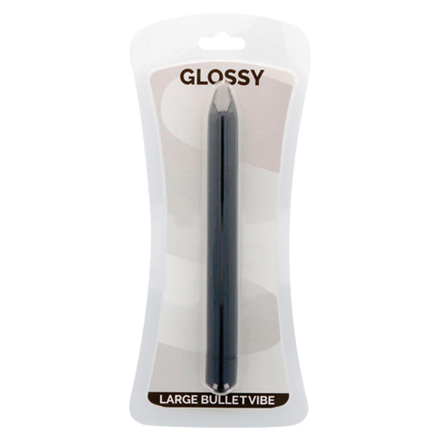 GLOSSY - VIBRADOR SLIM NEGRO