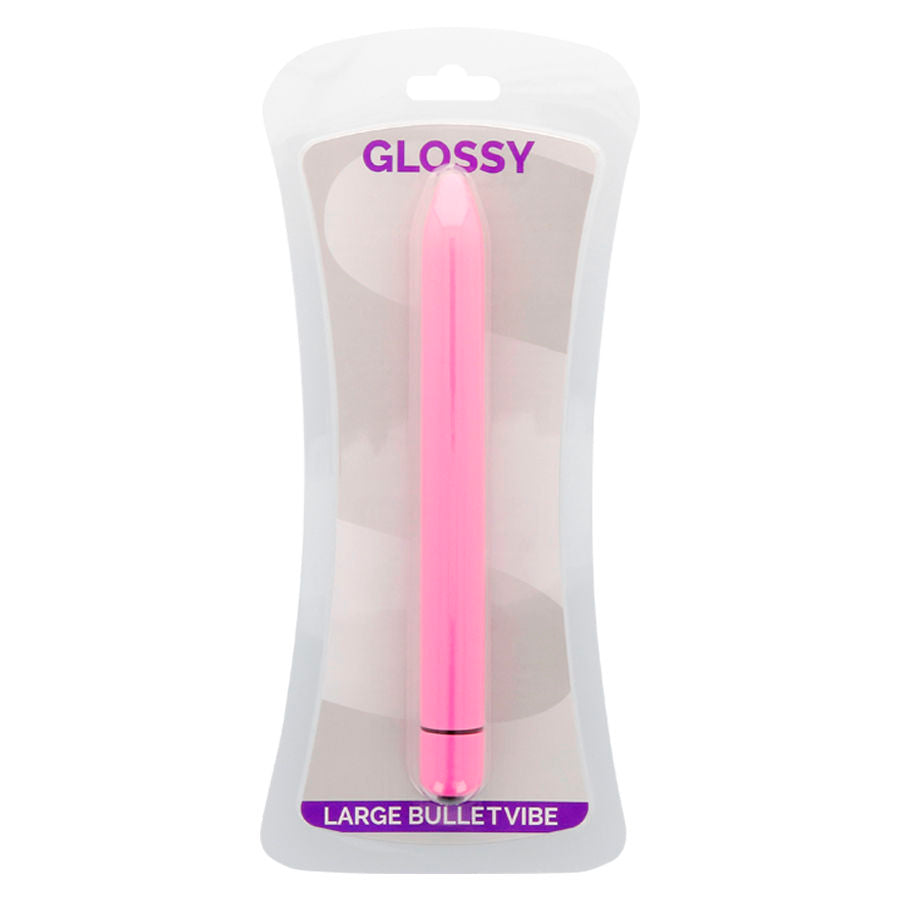 GLOSSY - VIBRADOR SLIM ROSA OSCURO