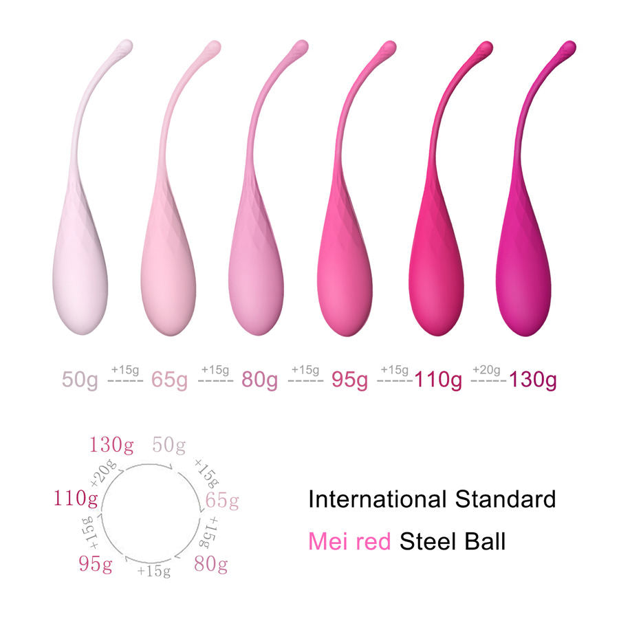 LESLIE - KEGEL FIT TREINADOR DE CHÃO PÉLVICO 6 PESOS - Sex Shop Sexy
