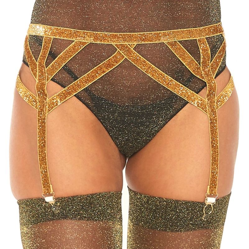 LEG AVENUE - LIGUEIRO LUREX DOURADO TAMANHO ÚNICO - Sex Shop Sexy