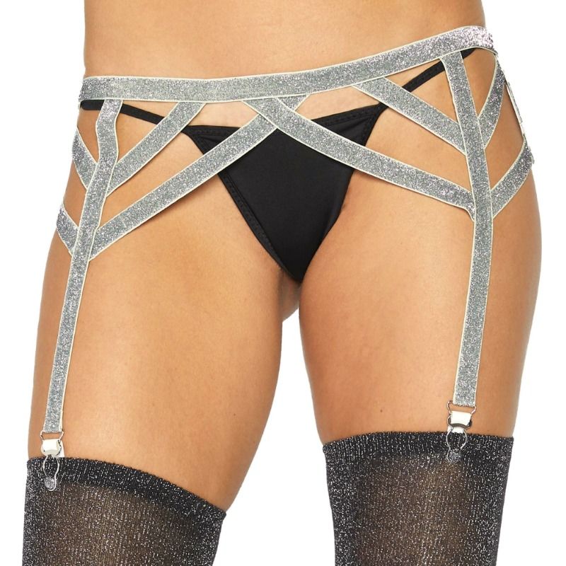 LEG AVENUE - LIGUEIRO LUREX PRATEADO TAMANHO ÚNICO - Sex Shop Sexy