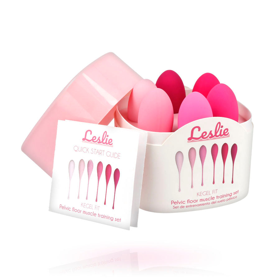 LESLIE - KEGEL FIT TREINADOR DE CHÃO PÉLVICO 6 PESOS - Sex Shop Sexy