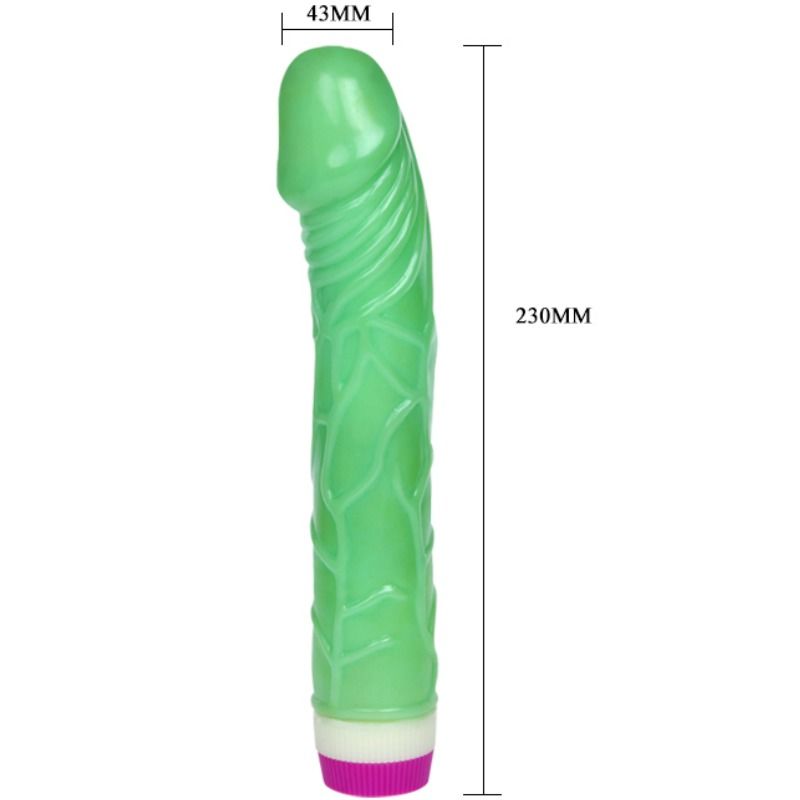 BAILE - WAVES OF PLEASURE VIBRADOR 23 CM VERDE - Sex Shop Sexy