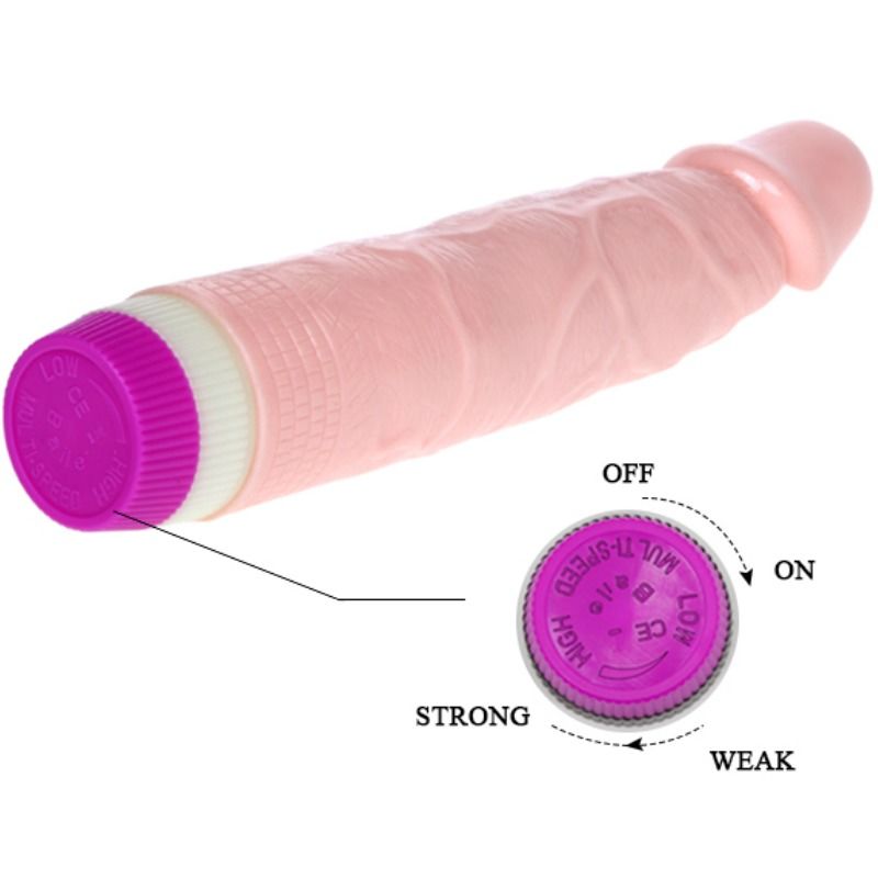 BAILE - VIBRADOR REALISTA PARA PRINCIPIANTES 21.5 CM - Sex Shop Sexy