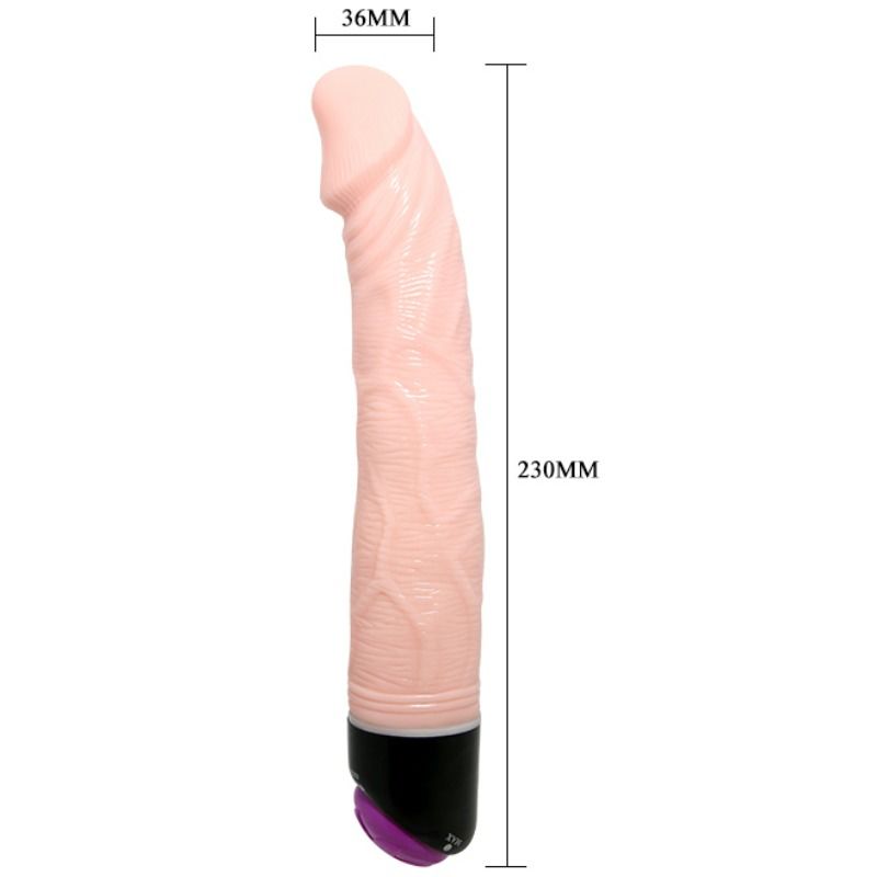 BAILE - ADOUR CLUB VIBRADOR REALISTA 23 CM NATURAL - Sex Shop Sexy