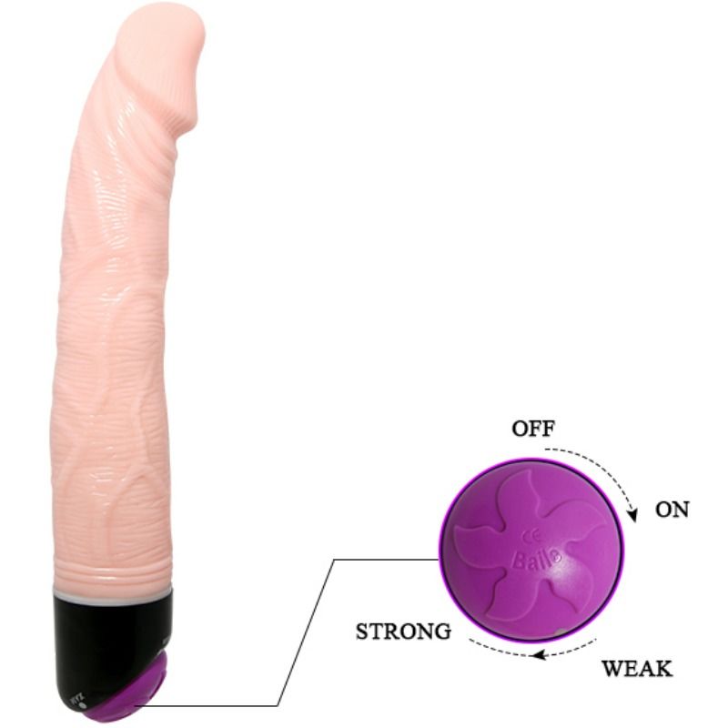 BAILE - ADOUR CLUB VIBRADOR REALISTA 23 CM NATURAL - Sex Shop Sexy