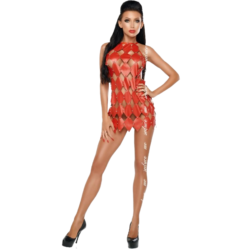 ME-SEDUCE - VESTIDO GWEN COSTAS ABERTAS VERMELHO S/M