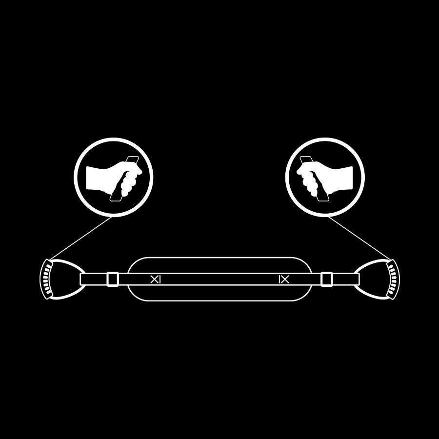 FETISH SUBMISSIVE - ARNÊS PARA POSIÇÃO "DOGGY STYLE" COM FORRO EM NEOPRENE - Sex Shop Sexy