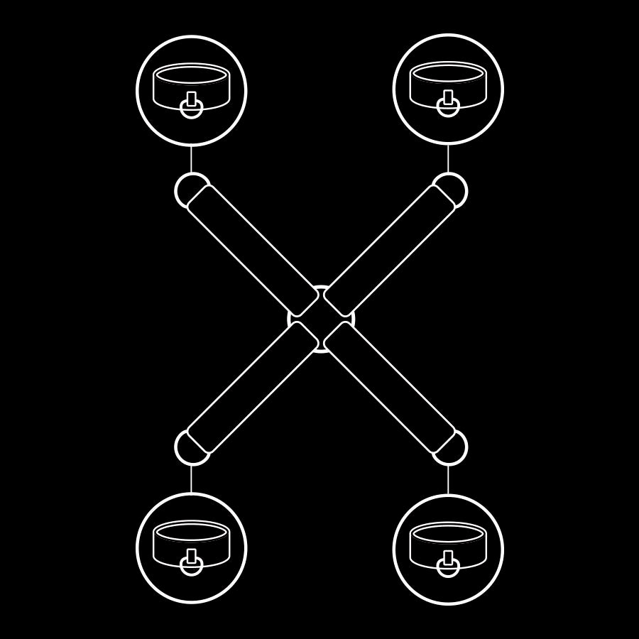 FETISH SUMISIVO - UNIÃO DE ALGEMAS DE COURO VEGANO