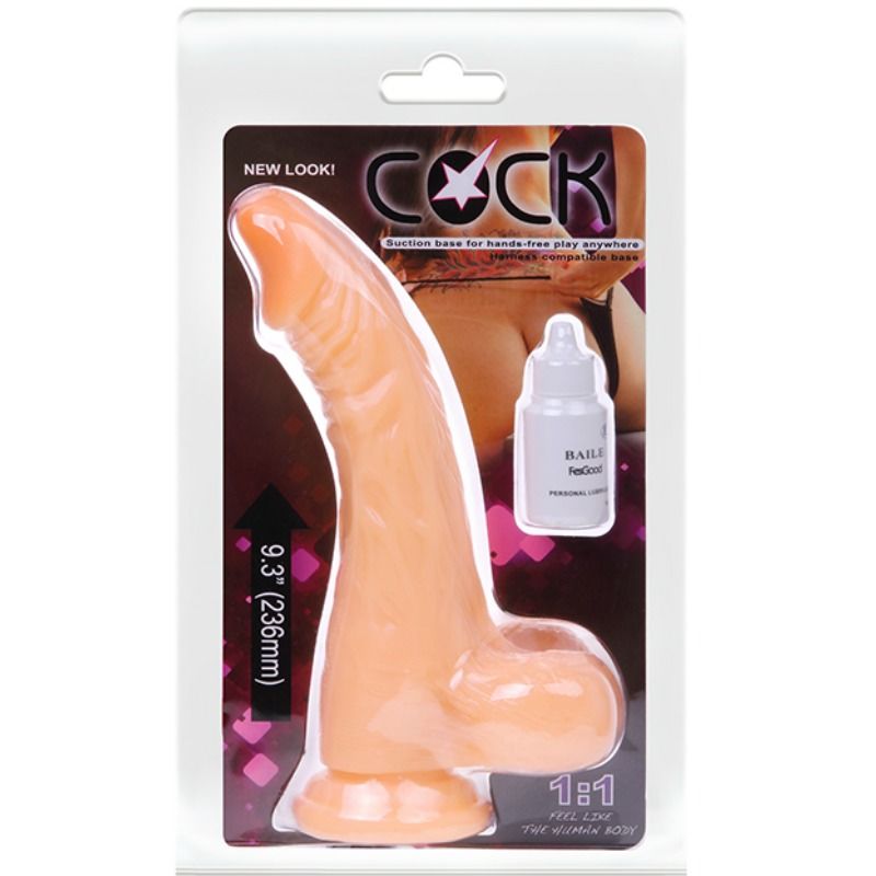 BAILE - COCK DILDO REALISTA COM VIBRAÇÃO - Sex Shop Sexy