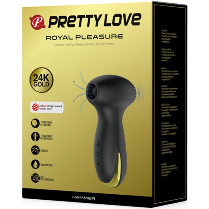 PRETTY LOVE - SMART HAMMER VIBRAÇÃO E ONDAS ESTIMULADORAS - Sex Shop Sexy