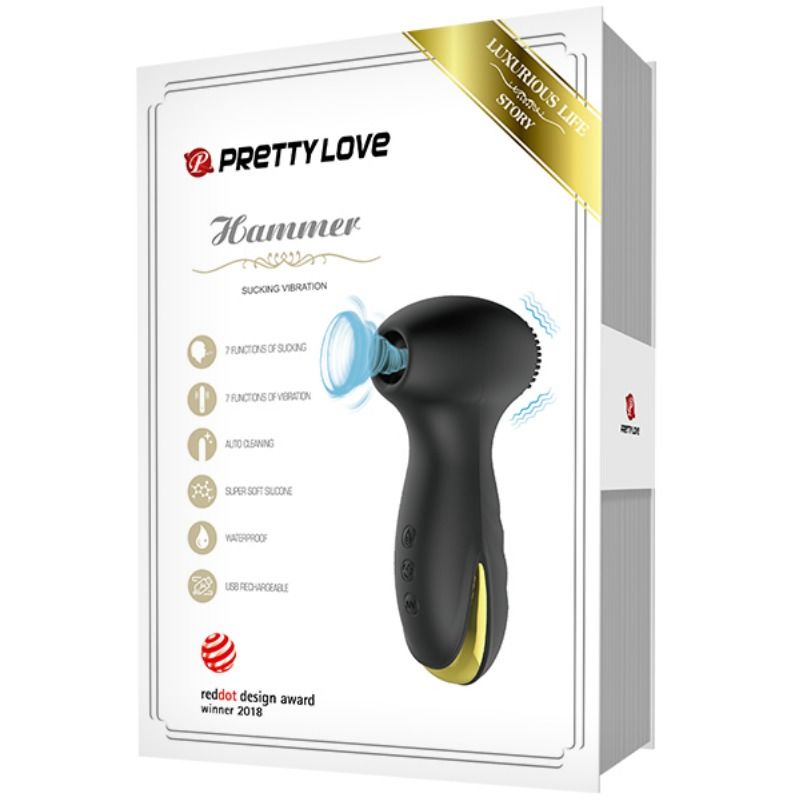 PRETTY LOVE - SMART HAMMER VIBRAÇÃO E ONDAS ESTIMULADORAS - Sex Shop Sexy