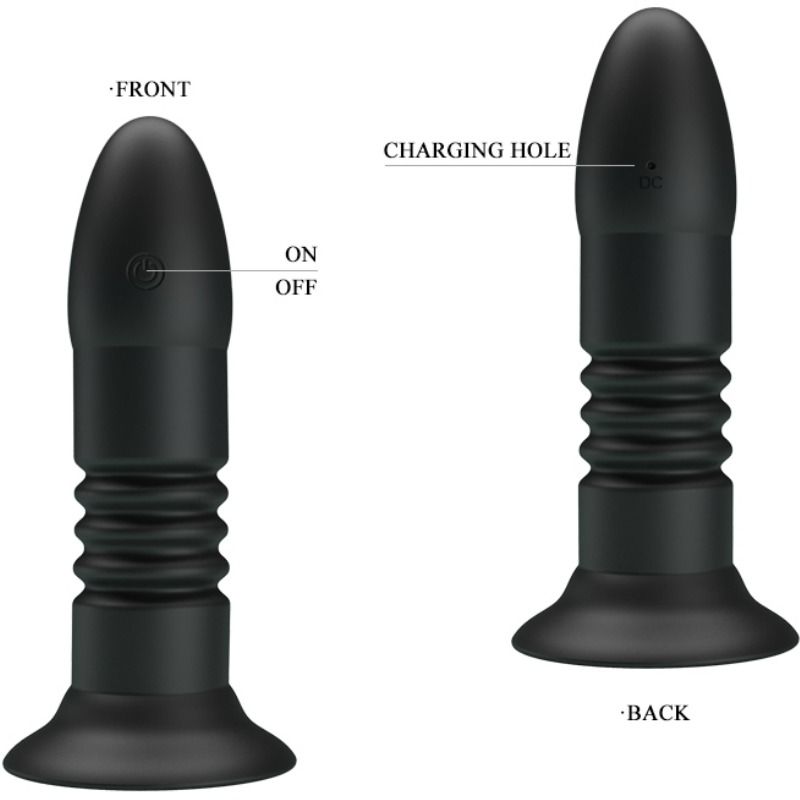 PRETTY LOVE - PLUG MAGIC JINGER COM MOVIMENTO UP & DOWN E VIBRAÇÃO - Sex Shop Sexy