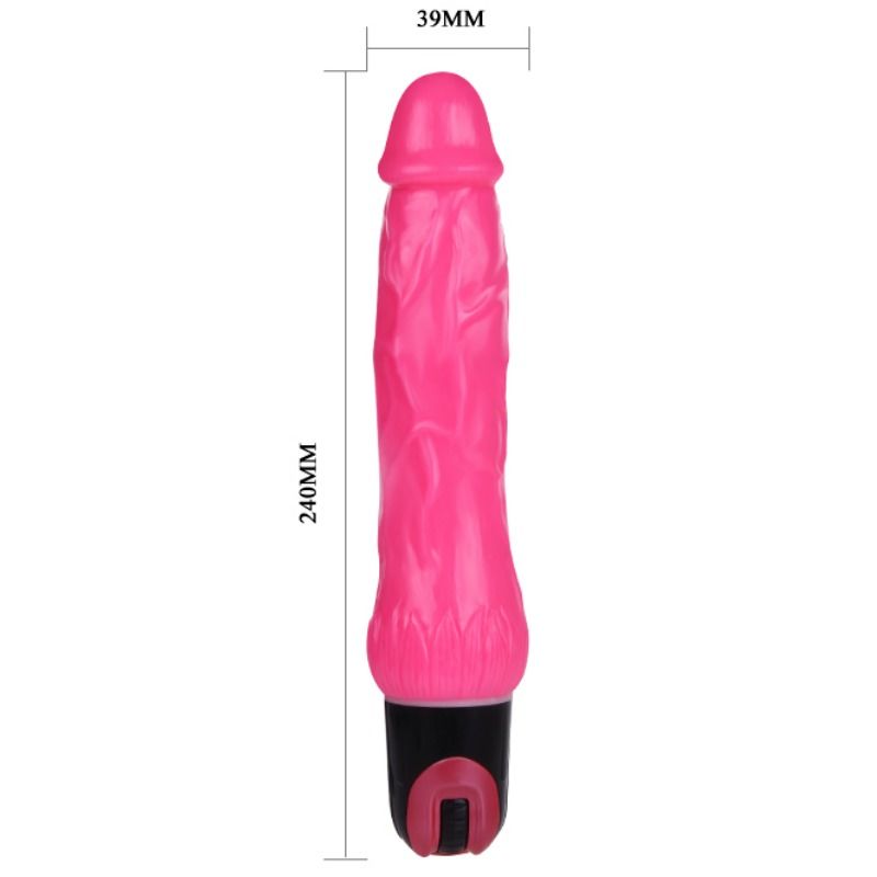 BAILE - VIBRADOR DAAPLY PLEASURE MULTIVELOCIDADE ROSA - Sex Shop Sexy