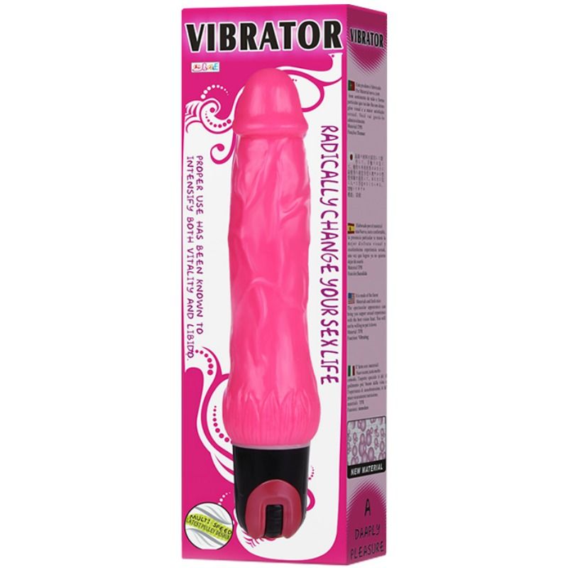 BAILE - VIBRADOR DAAPLY PLEASURE MULTIVELOCIDADE ROSA - Sex Shop Sexy