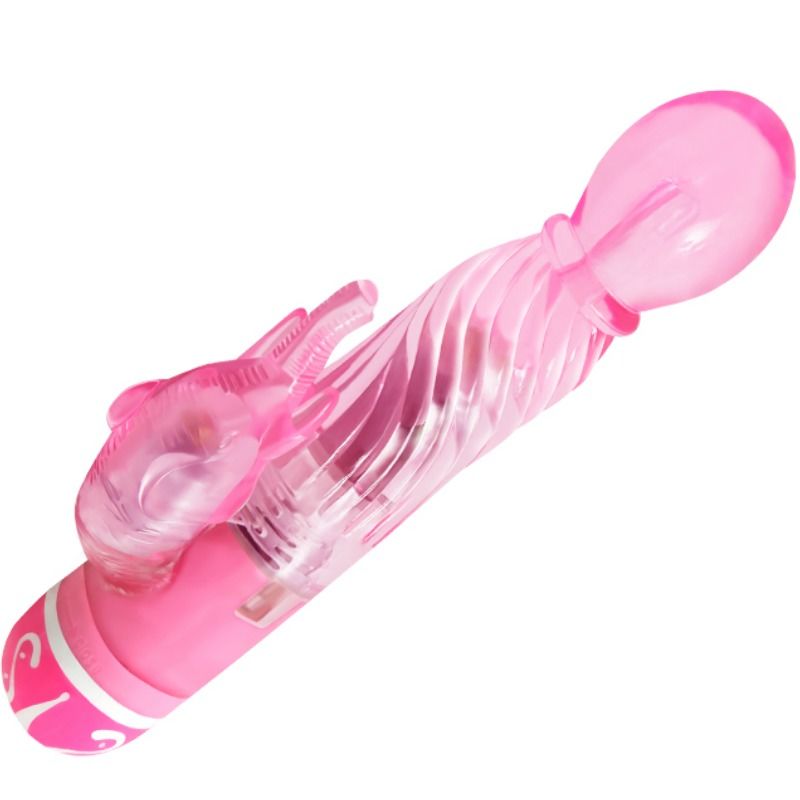 BAILE - VIBRADOR MULTIVELOCIDADE COM ESTIMULADOR ROSA - Sex Shop Sexy