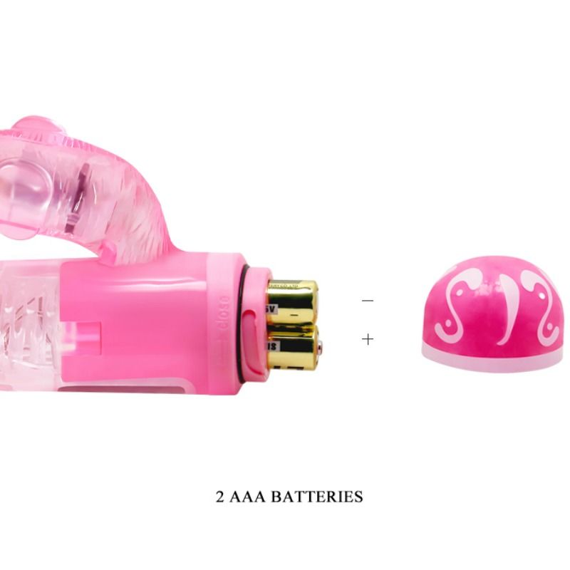 BAILE - VIBRADOR MULTIVELOCIDADE COM ESTIMULADOR ROSA - Sex Shop Sexy