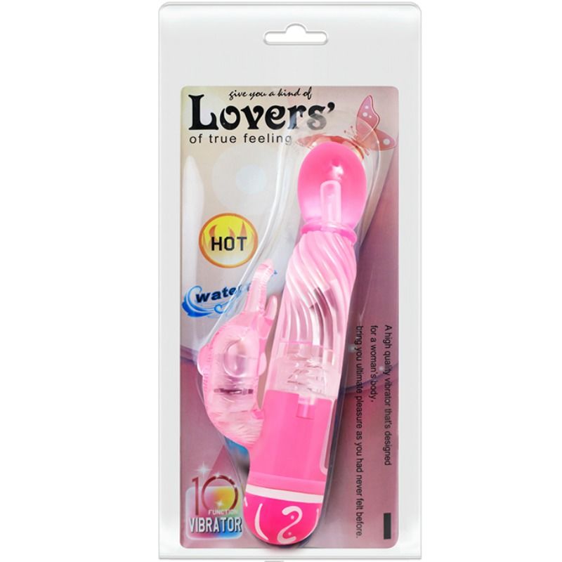 BAILE - VIBRADOR MULTIVELOCIDADE COM ESTIMULADOR ROSA - Sex Shop Sexy