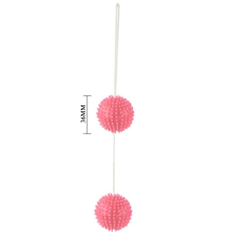 BAILE - A DEEPLY PLEASURE BOLAS TEXTURADAS ROSA 3.6 CM - Sex Shop Sexy