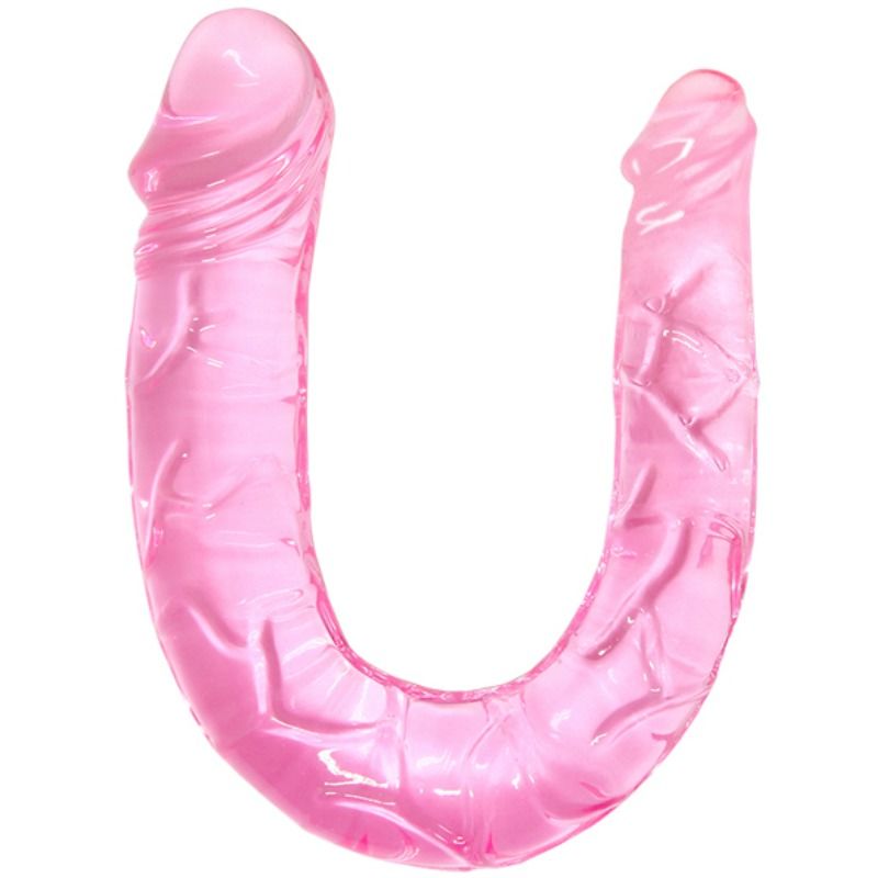 BAILE - DOUBLE DONG DILDO DUPLO ROSA - Sex Shop Sexy