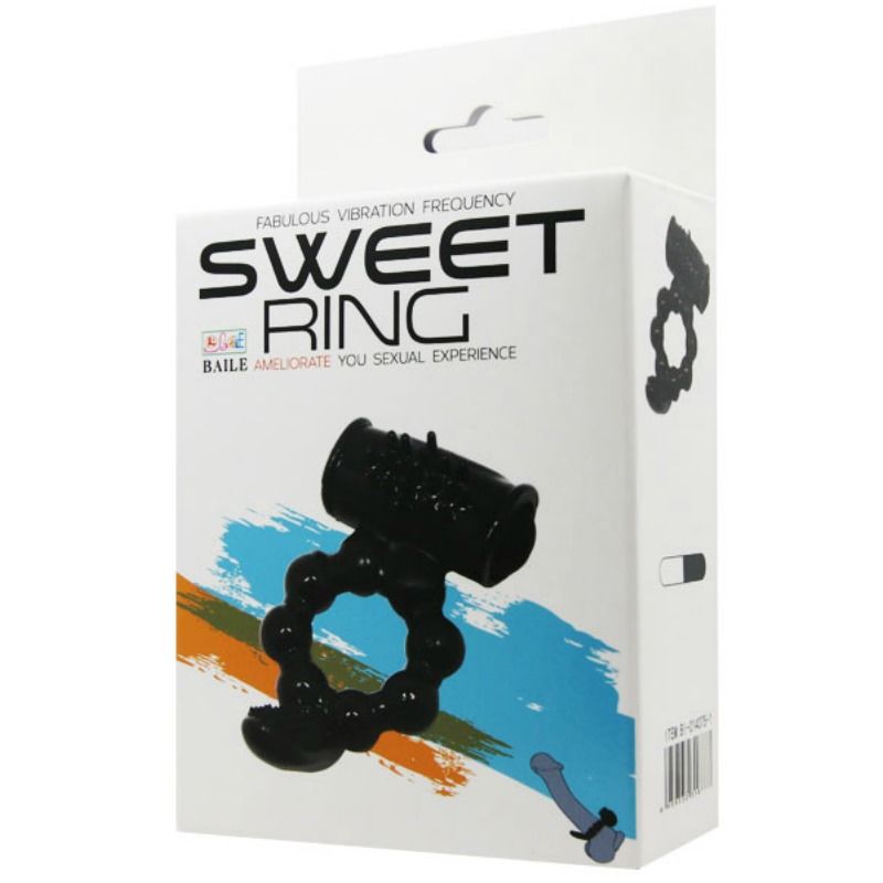 BAILE - SWEET RING ANEL COM DUPLO ESTIMULADOR - Sex Shop Sexy