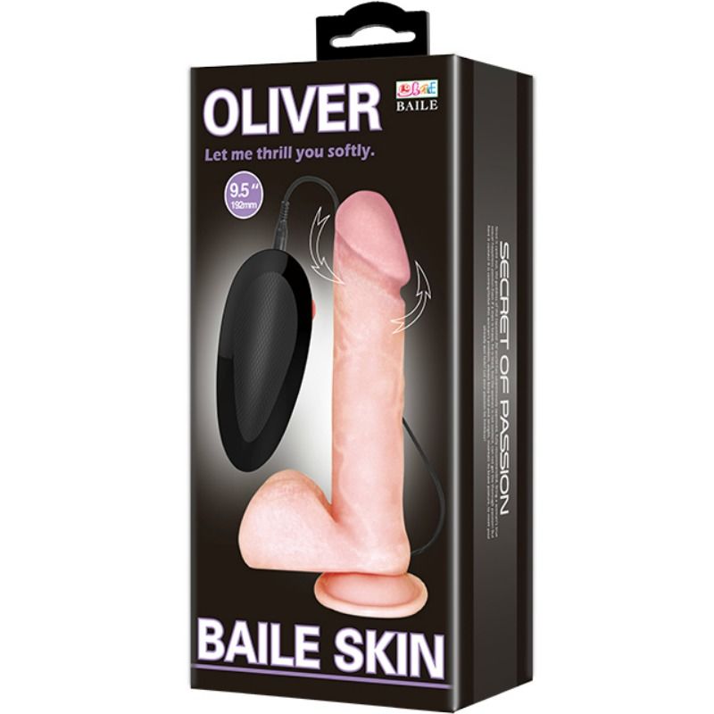 BAILE - VIBRADOR REALÍSTICO OLIVER CON FUNCIÓN DE ROTACIÓN