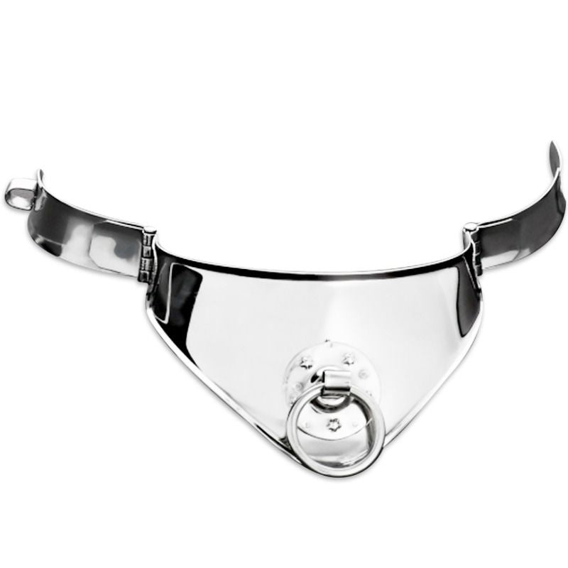 METAL DURO - COLAR DE RETENO COM ANEL E CADEADO 12,5 CM