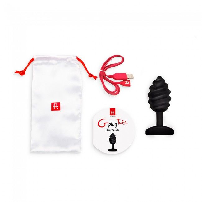 G-VIBE - GPLUG TWIST CON VIBRADOR NEGRO