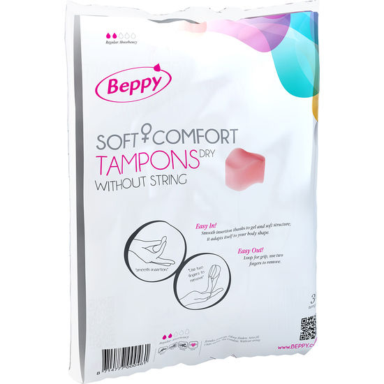 BEPPY - TAMPONES SUAVES Y CONFORT SECO 30 UNIDADES