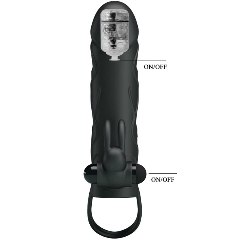 PRETTY LOVE - CAPA DE SILICONA COM VIBRAO 14 CM 2.0