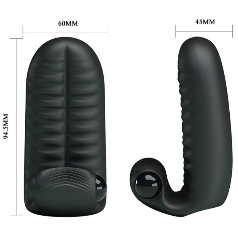 PRETTY LOVE - ABBOTT FINGER ESTIMULADOR PRETO - Sex Shop Sexy