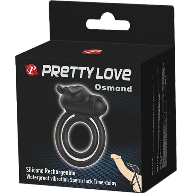 PRETTY LOVE - ANEL VIBRADOR DE SILICONA OSMOND