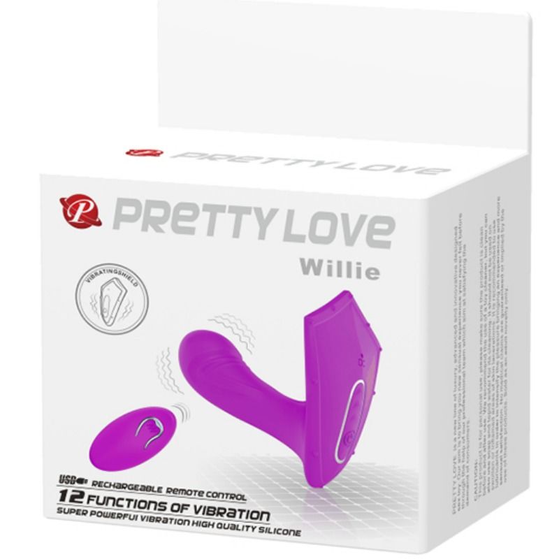PRETTY LOVE - WILLIE ESTIMULADOR COMANDO REMOTO - Sex Shop Sexy