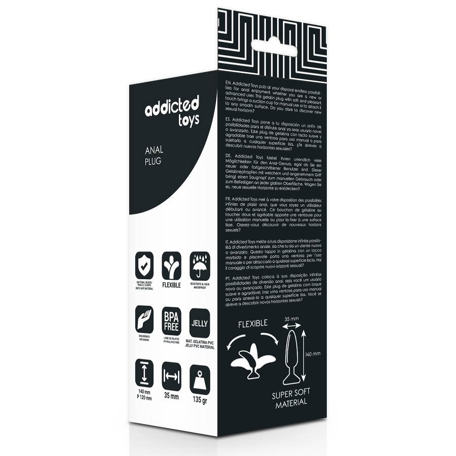 JUGUETES ADICTO - PLUG ANAL 13,5 CM