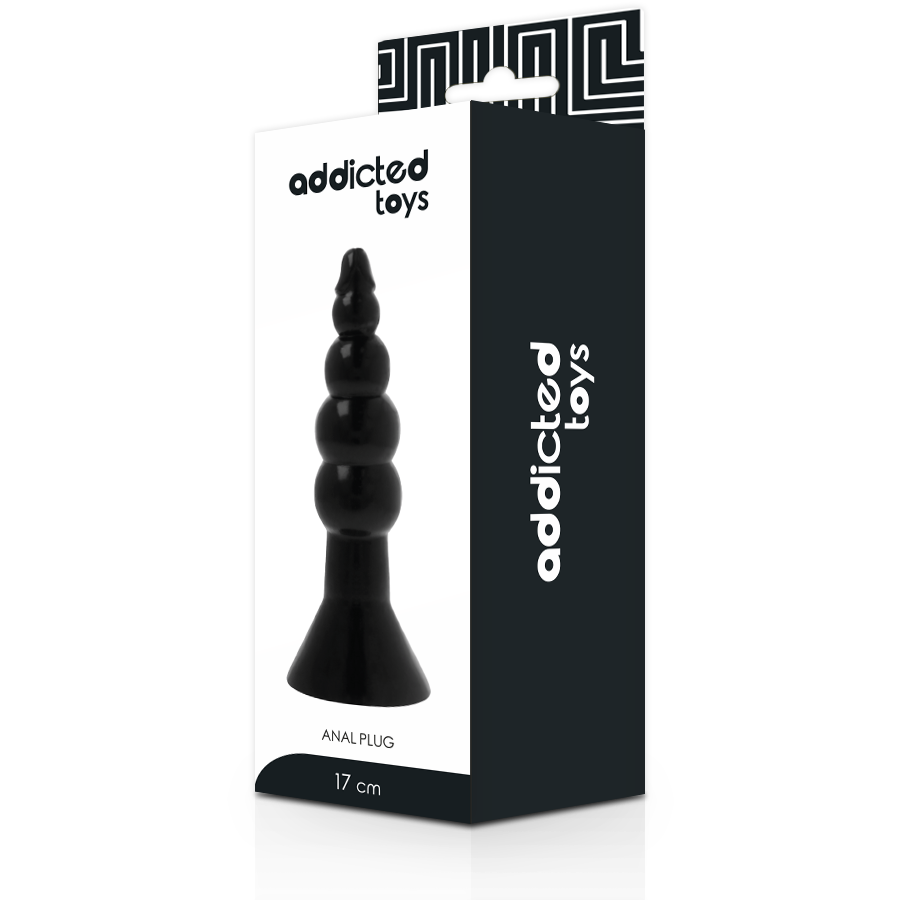 JUGUETES ADICTO - PLUG ANAL 17 CM NEGRO