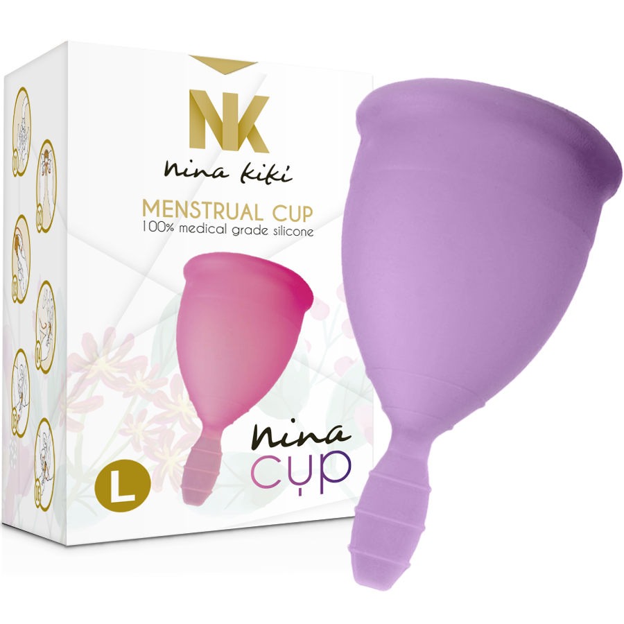NINA KIKÍ - COPO MENSTRUAL LILÁS - TAMANHO L - Sex Shop Sexy