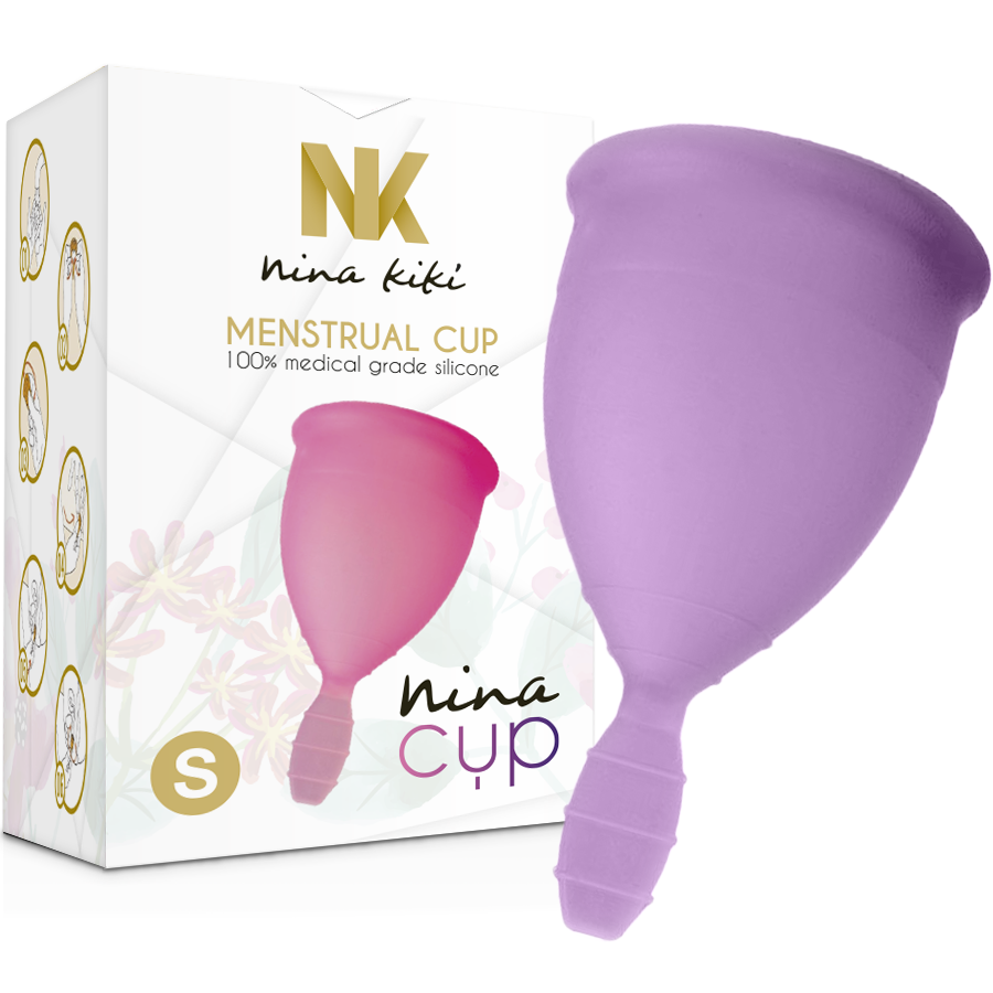 NINA KIKÍ - COPO MENSTRUAL LILÁS - TAMANHO S - Sex Shop Sexy